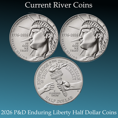 2026-P&D Enduring Liberty Half Dollar BU Mint State 2 Coins From