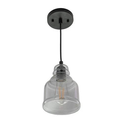 Vaxcel Lighting P0378 Millie 6"W Mini Pendant - Black - Picture 3 of 12