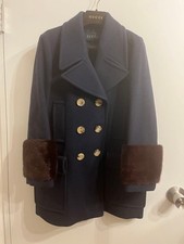 GUCCI navy pea coat, list price around 400,000 yen, unused