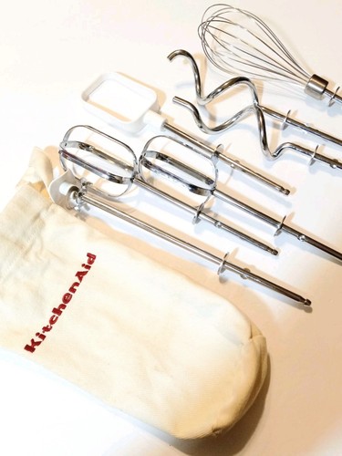 KitchenAid Hand Mixer Attachments 7 Pc Set + Original Accessory Bag