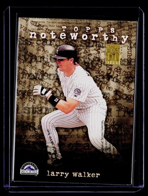 2001 Topps #TN19 Larry Walker Noteworthy BS64