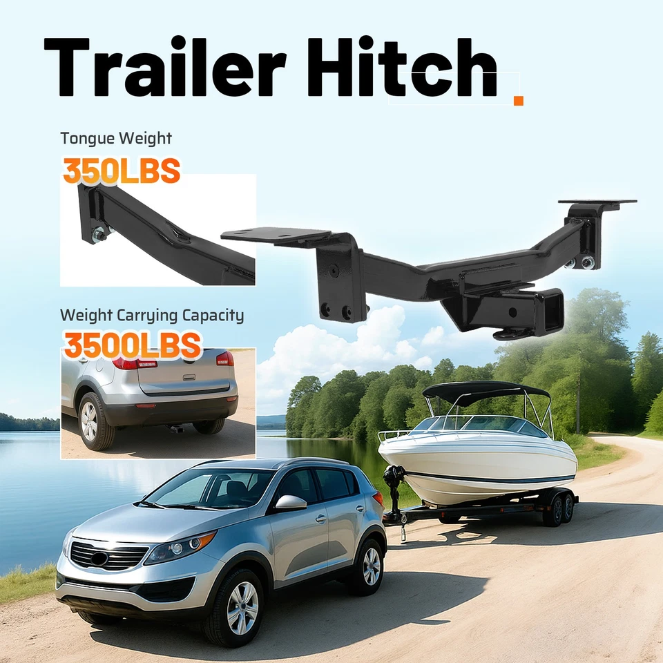 Class 3 Tow Trailer Hitch For Kia Sportage 2005-2010/ Hyundai Tucson 2005-2009 Foto 3 de 4