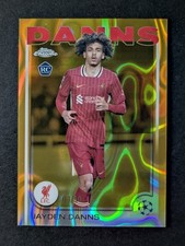 2024-25 Topps Chrome UEFA JAYDEN DANNS 3/50 RC Gold Lava Refractor #193
