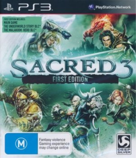 PS3 SACRED 3 FIRST EDITION PS3 AUS M - EN Game NUOVO