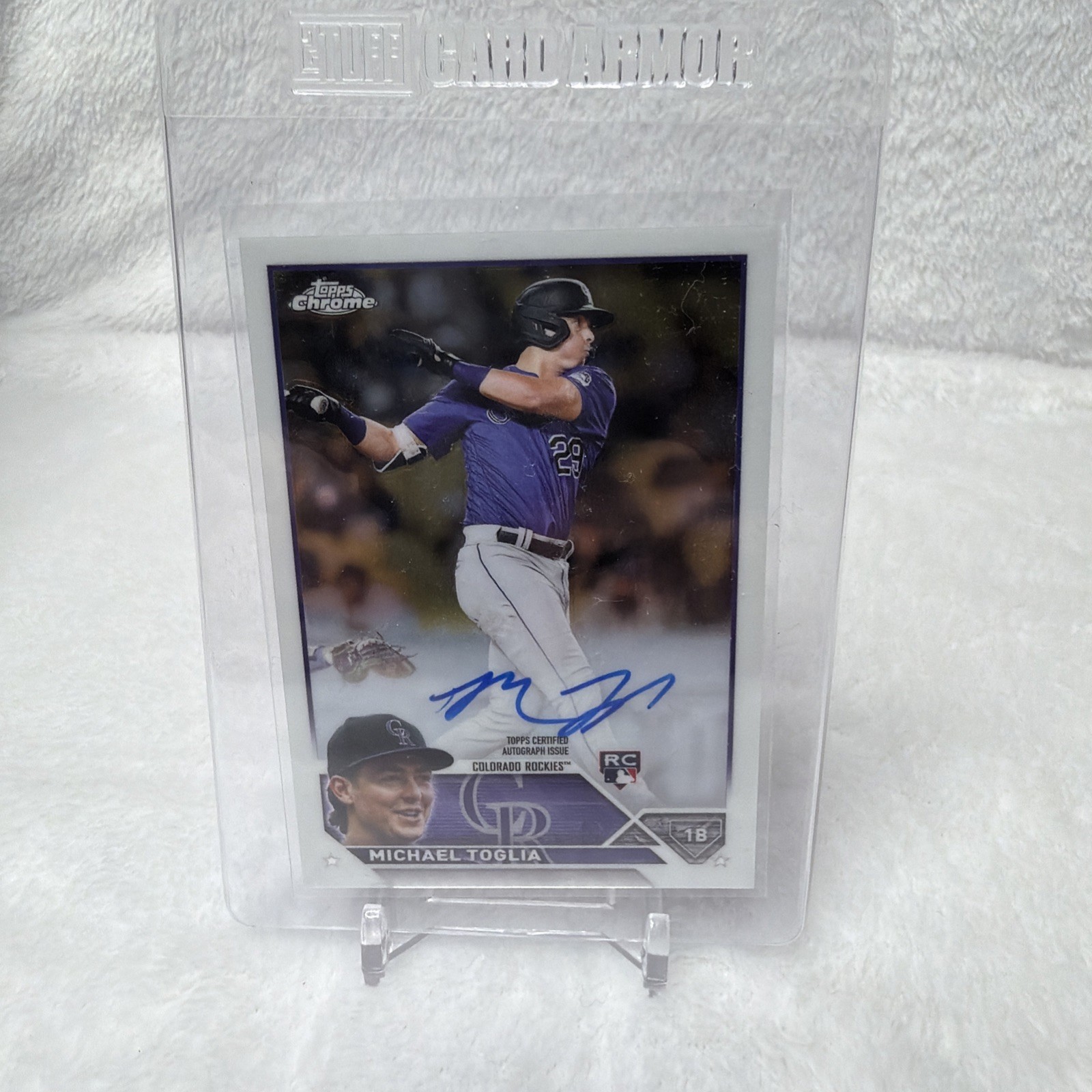 2023 Topps Chrome Michael Toglia AUTO #RA-MT (RC) Rookie Auto ROCKIES