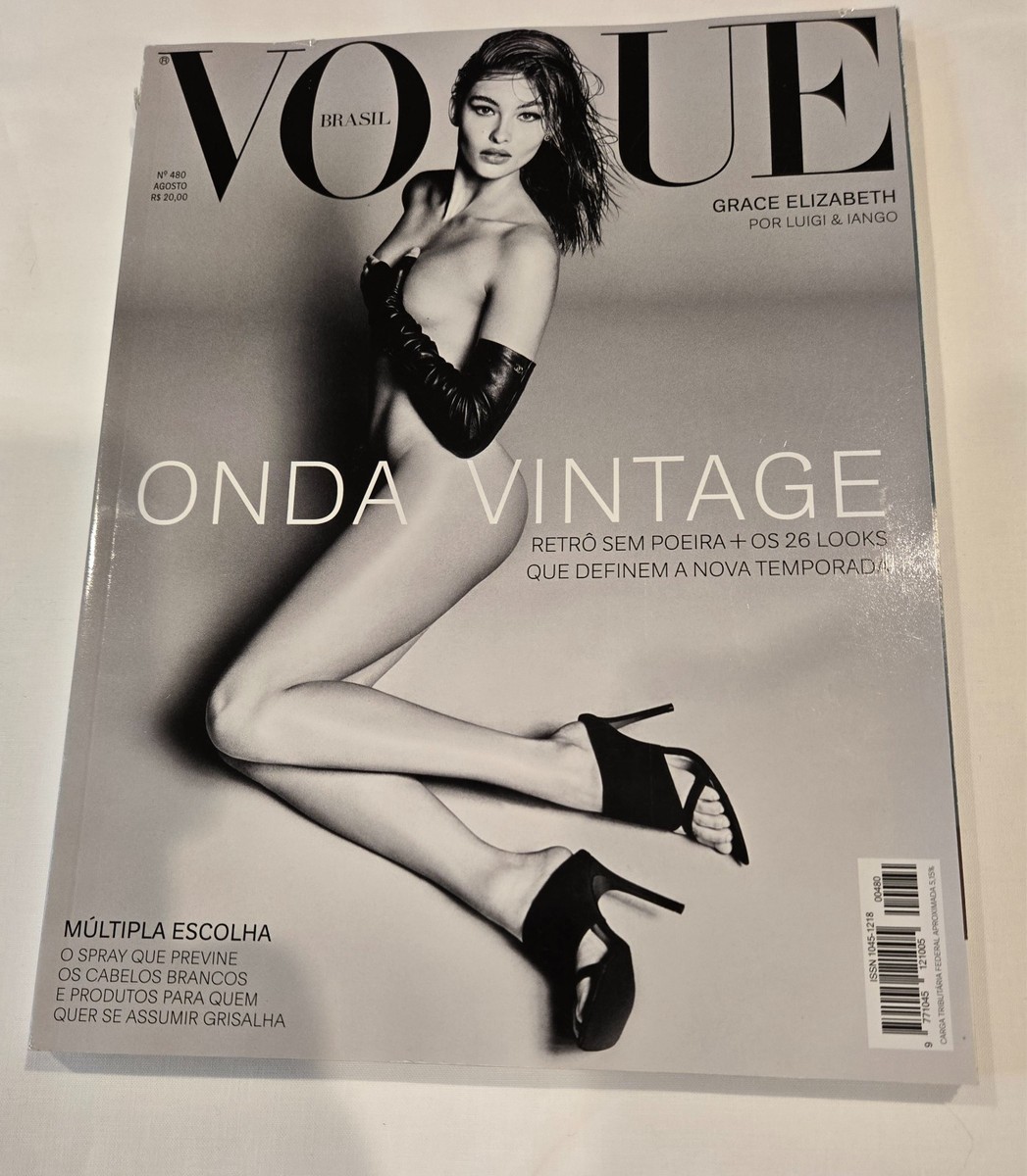 Vogue Brazil Magazine August 2018 Grace Elizabeth | eBay