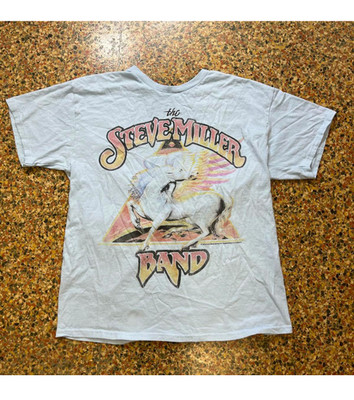 The Steve Miller Band Band T-shirt White cotton Reprint S-5XL PA8959