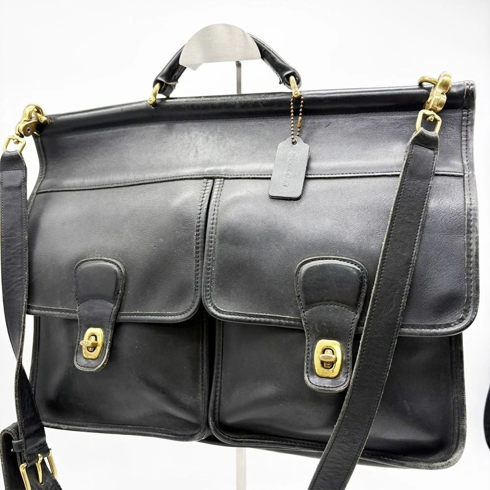 バッグ COACH Vintage Leather 2way Briefcase Vintage Coach Briefcase for sale | eBay