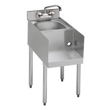 Krowne 1812BD 1800 Series 12" Blender Station & Dump Sink w/ Four Legs