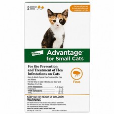 Advantage Flea Treatment for Small Cats 2-9 lbs 2 Monthly Doses