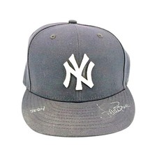 Aaron Boone Yankees Signed 2024 Game Used Hat - Sz 7 (A) (Aaron Boone LOA)