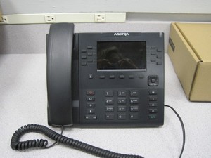 Aastra Mitel 6869i SIP VoIP 12 Line Office Phone w/ Handset & Stand