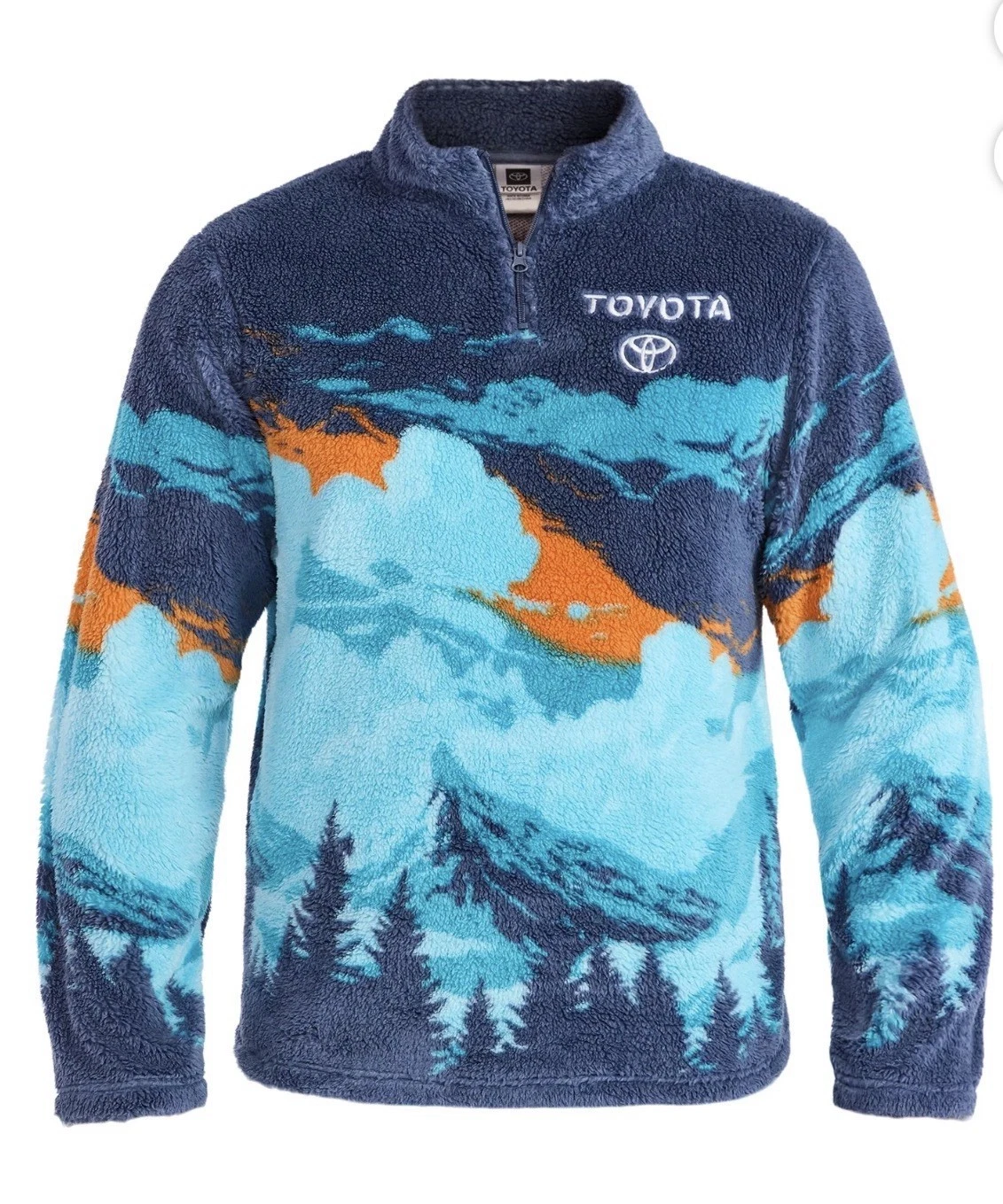 Toyota Men's Scenic Print Fleece 1/4 Zip Jacket Big Blue Sky
Opens in a new window or tab