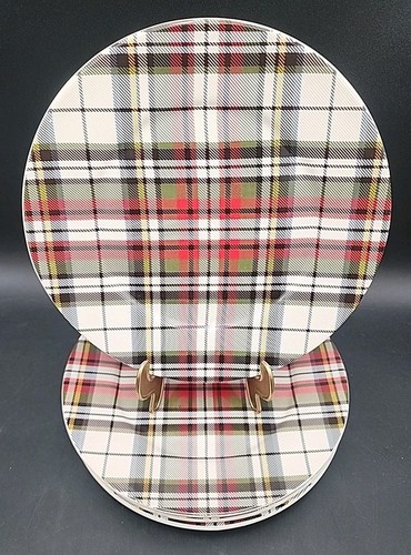 Pottery Barn Weihnachten Denver Karo Salatteller 8 3/4" 4er Set Top - Bild 3 von 14