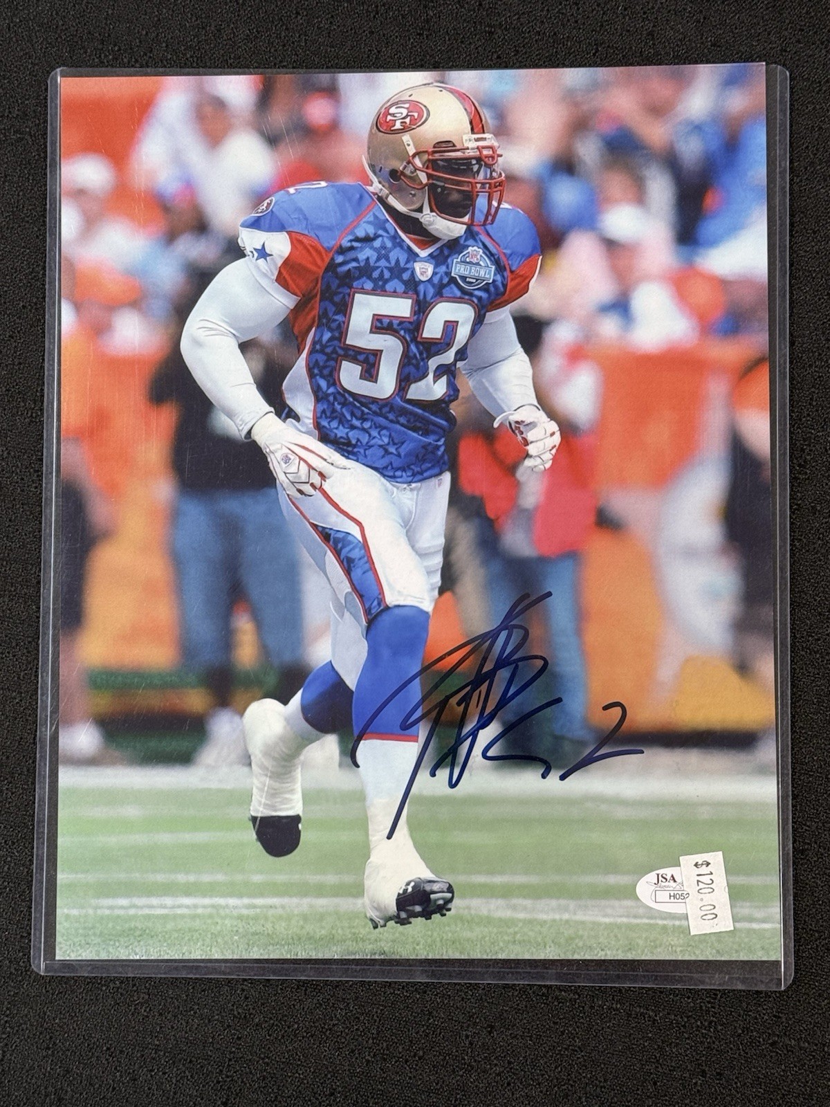 Patrick Willis Autographed Signed San Francisco 49ers 8X10 NFC Pro Bowl Photo Hand SF 49ers JSA NFL 