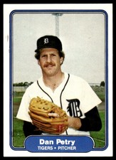 Dan Petry 1982 Fleer #278 Detroit Tigers MLB READ FREE SHIPPING AutographDen