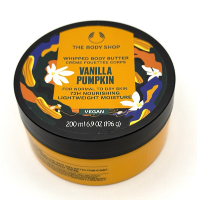 The Body Shop Vanilla Pumpkin Whipped Body Butter 200ml Discontinued Vegan Rare