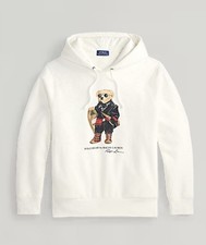 Polo Ralph Lauren Men Polo Bear smooth cotton-blend Fleece Hoodie pile interior