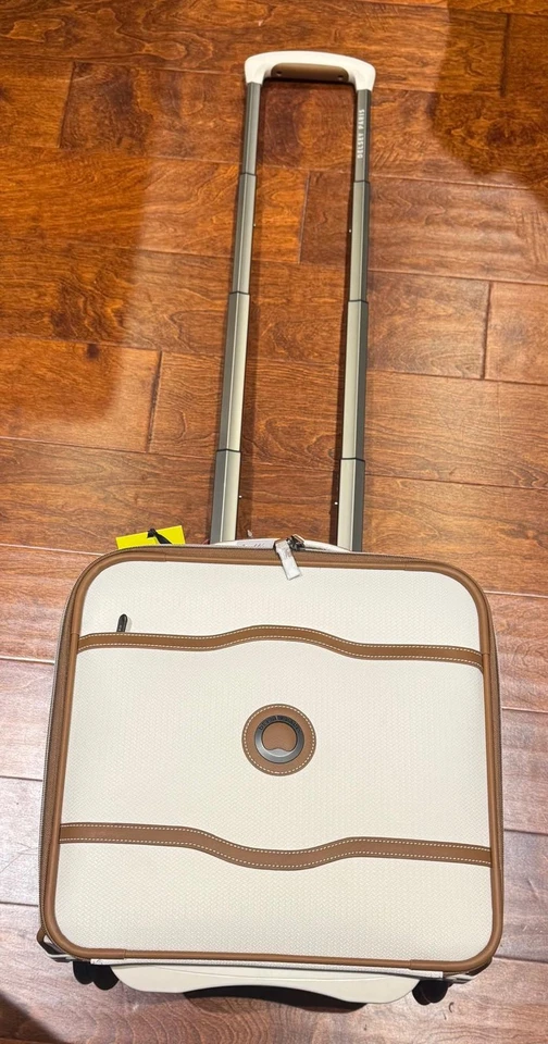 NEW DELSEY Paris Chatelet 2.0 Underseat Luggage 16" Angora Cream Carry On Bag - Image 3 of 4