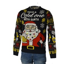 Maglione Santa Loves This Kid Maglione Natale Divertente Uomo Donna
