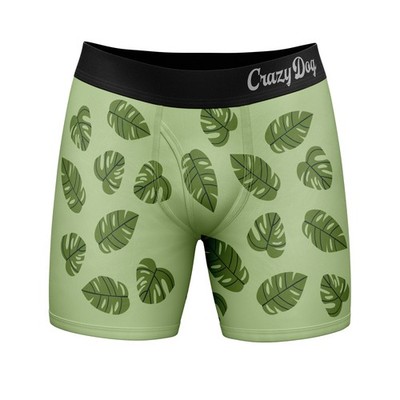 Mens Papasaurus Boxer Briefs Funny Fathers Day Trex Graphic Novelty Underwear
