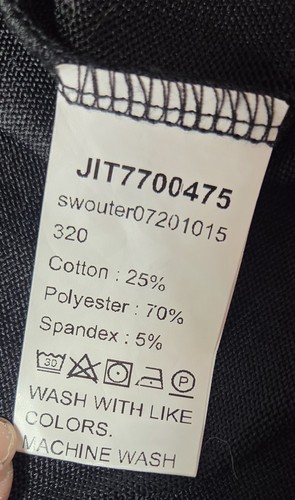 Shein Emery Rose Damen offener Pullover Cardigan Paket 2XL einfarbig schwarz Sterne - Bild 5 von 8