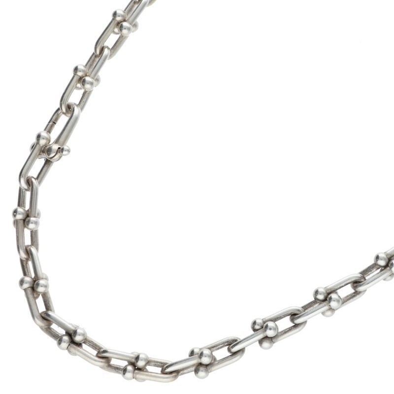 Tiffany & Co.  18inch hardwear link silver necklace 404339