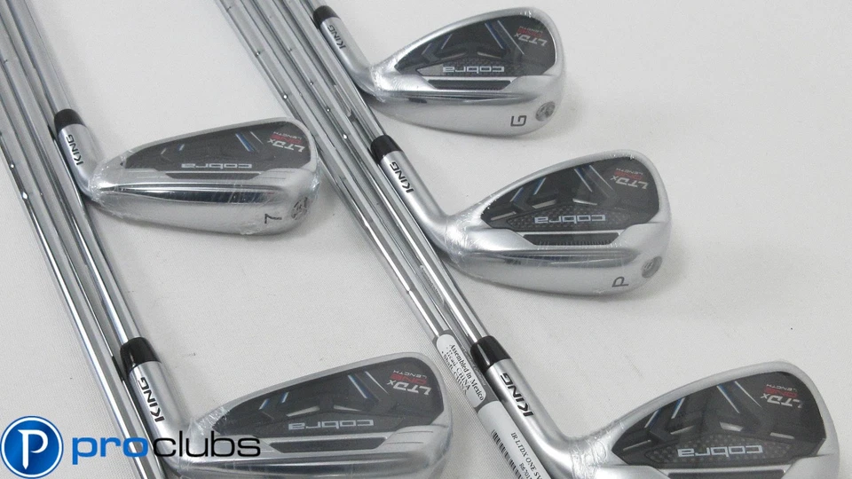 NEW COBRA KING LTDx ONE LENGTH IRONS 5-PW,GW STEEL KBS STIFF FLEX #364992 - Image 3 of 4