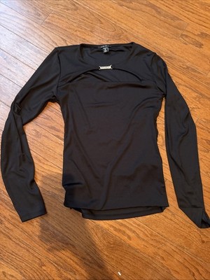 Girls Black Amisu Shirt, Size XL