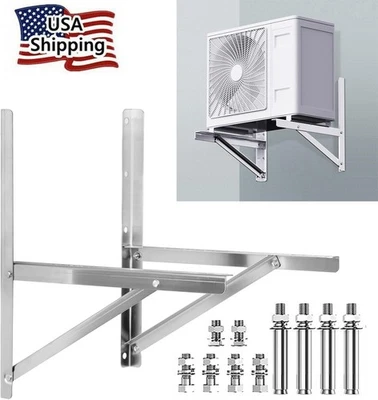 600LBS Steel Mini Split Wall Mount Bracket For Air Conditioner Condensing Units