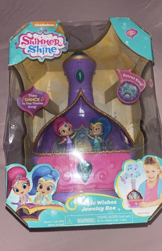 Nickelodeon Shimmer & Shine Magic Wishes Jewelry Box Playset, Musical