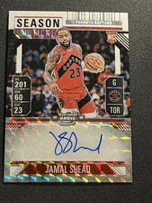 2024-25 Contenders Optic Jamal Shead Season Ticket Auto #RST-JML White /25