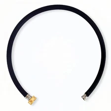 Short Soaker Hose 1/2 IN x 3FT, Solid Brass Connectors with Food Grade Coating,