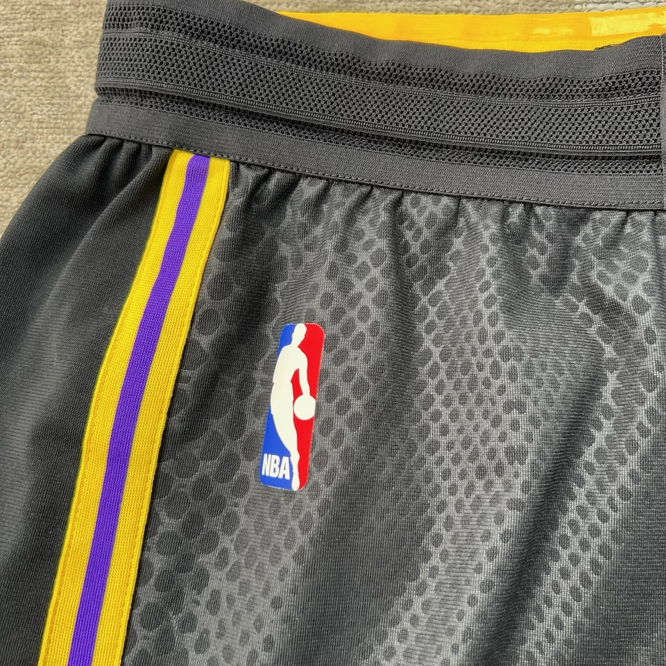 Los Angeles Lakers Shorts Black Mamba City Team Issued Nike Authentic Mens 38+2 - Image 3 of 4