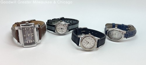Women's Fashion Silver Tone Stainless-Steel Wristwatches, 109.8g