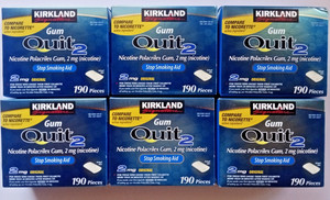 Qty. 4 EXP 8/23  & Qty. 2 EXP  4/23 Kirkland Sign.  Quit Smoking 2mg Total 6