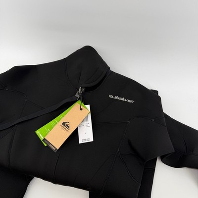 $269 NEW Quiksilver Mens L Everyday Sessions 4/3 BZ Wetsuit Black EQYW103183