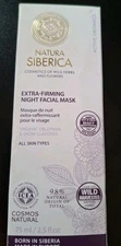 Natural Siberica Extra Firming Night Facial Mask. 2.5fl Oz. New