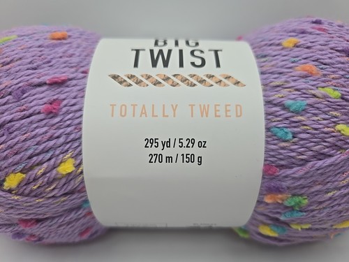 Big Twist Totally Tweed Yarn "Disco Queen" Acrylic Blend 5.29oz/295yds Weight #4 - Picture 4 of 9