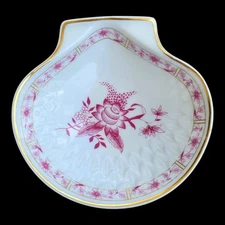 Limoges L. Bernardaud & Co. Pekin Pink Shell Shaped Candy-Nut-Relish Dish 1930's