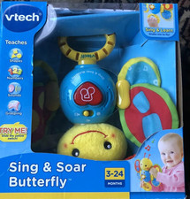 New Vtech Sing Soar Butterfly Off On Soft Learning 3-24 Months Entertain Learn