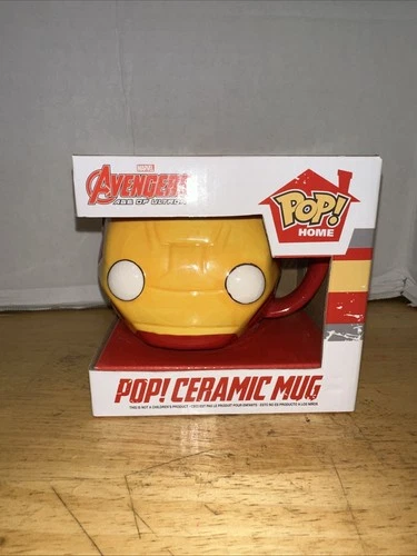 Funko Pop! Home Iron Man 12oz Ceramic Mug Coffee Cup Avengers Age Of Ultron New