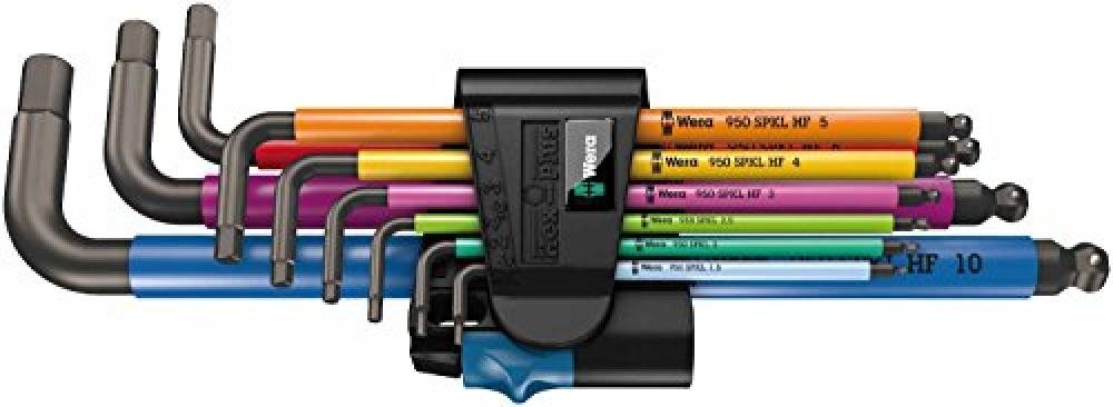 Wera Chiavi Esagonali Metriche Multicolore 05022210001 Set 9 Pezzi