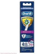 LOT OF 2 Oral-B Cross Action Electric Toothbrush Replacement Brush Heads - 4ct