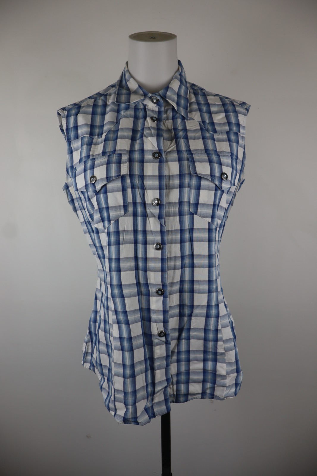 LES COPAINS CAMICIA SMANICATA DONNA TG 44 WOMAN SHIRT COTONE VINTAGE CASUAL