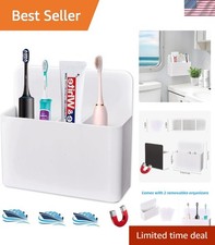 Magnetic Toothbrush Holder Portable Travel Organizer for Cruises Bathrooms