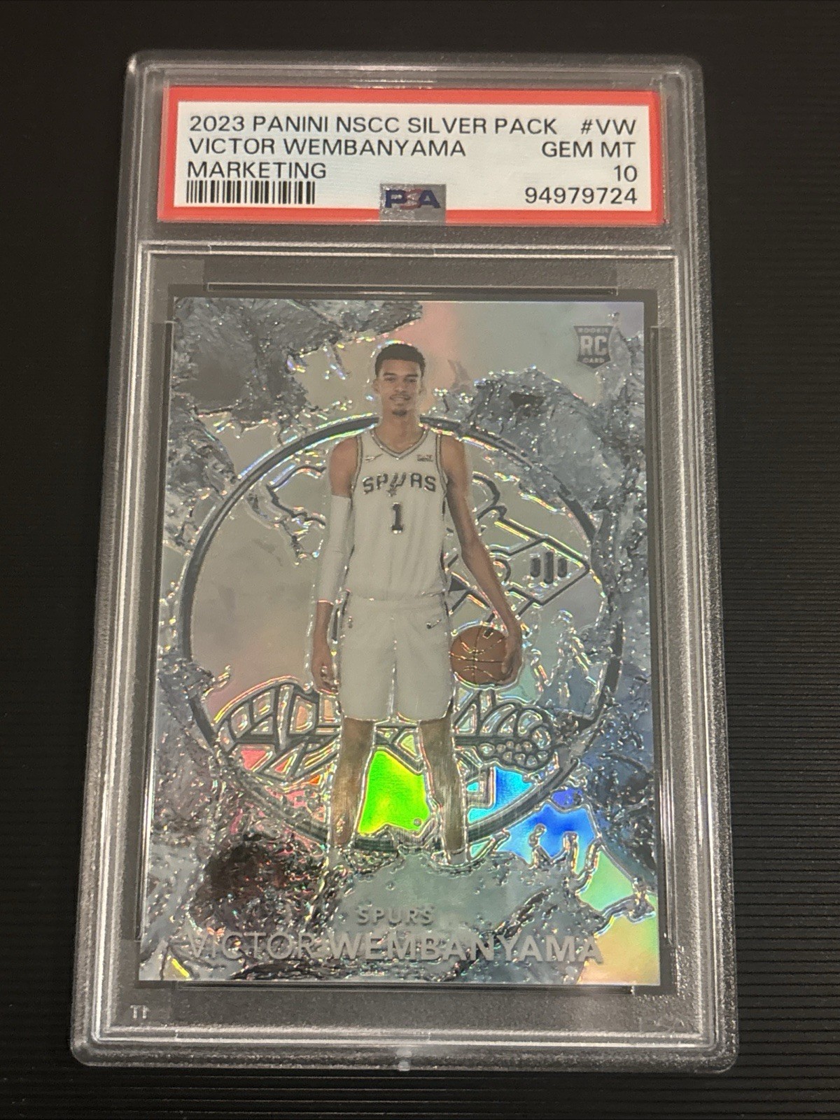 2023 Panini NSCC Silver Pack Victor WEmbanyama Marketing Rookie PSA 10