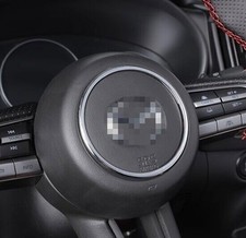 For Mazda CX-50 2023-2024 ABS Silver Steering Wheel Horn Button Ring Trim 1PCS
