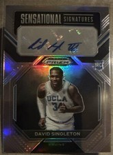 David Singleton UCLA Basketball Panini Prizm Rookie autograph card Atlanta Hawks