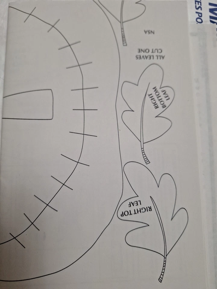 Embellishments For Sweatshirt IJ699 Craft Pattern Indygo Junction Woolfelt Grins - Image 4 of 4